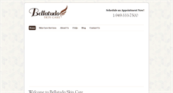 Desktop Screenshot of bellatudoskincare.com